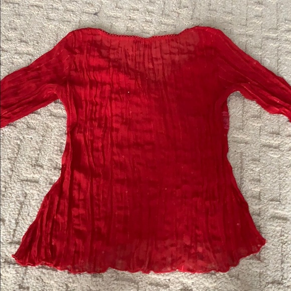 A sheer Versace v-neck with sequence detail - Picture 3 of 3